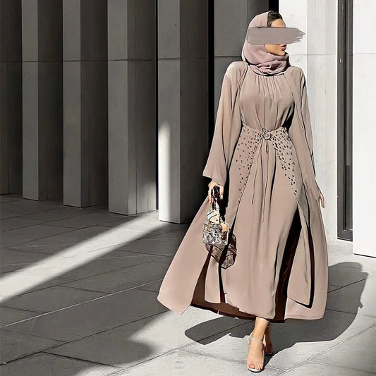 Open Abaya Dubai Long Dress.