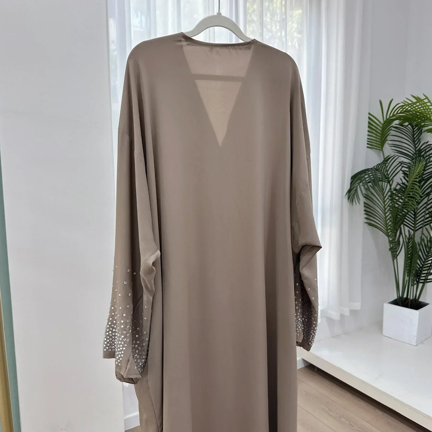 Diamonds Abaya Dubai Luxury Muslim Party Dress Kimono Abayas for Women Ramadan Eid Islamic Clothes Moroccan Kaftan Robe Musulman