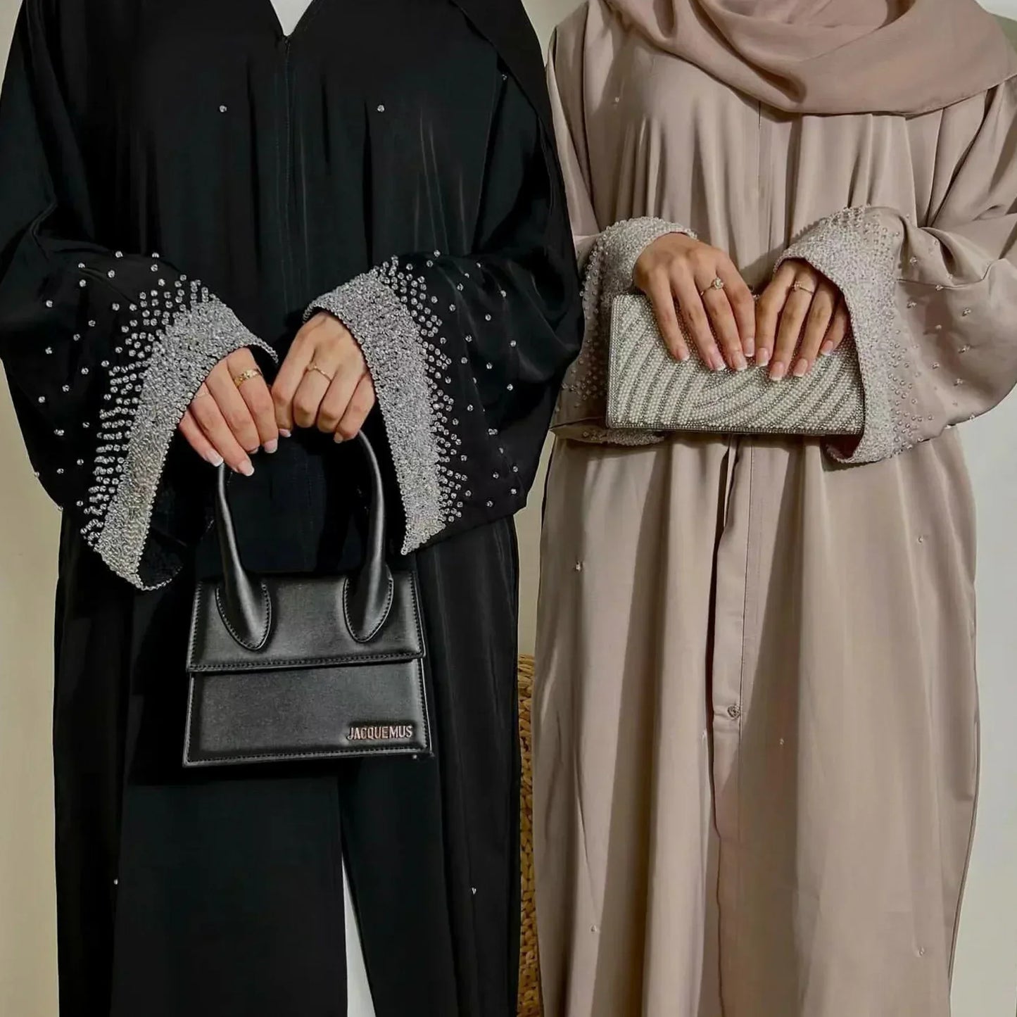 Diamonds Abaya Dubai Luxury Muslim Party Dress Kimono Abayas for Women Ramadan Eid Islamic Clothes Moroccan Kaftan Robe Musulman