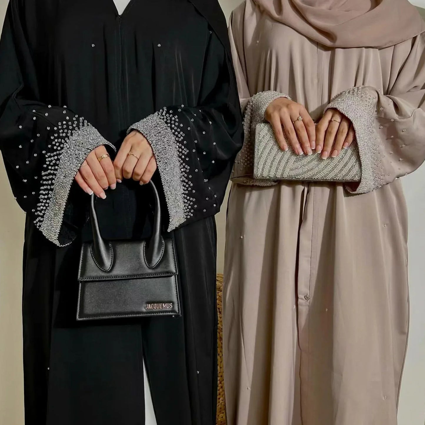 Diamonds Abaya Dubai Luxury Muslim Party Dress Kimono Abayas for Women Ramadan Eid Islamic Clothes Moroccan Kaftan Robe Musulman