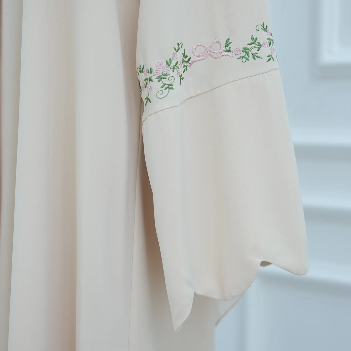 Uni 2025 Muslim Womens Clothing Nida Embroidery Abaya Dubai Cardigan Modest Abaya Womens Dresses with Matching Hjiab