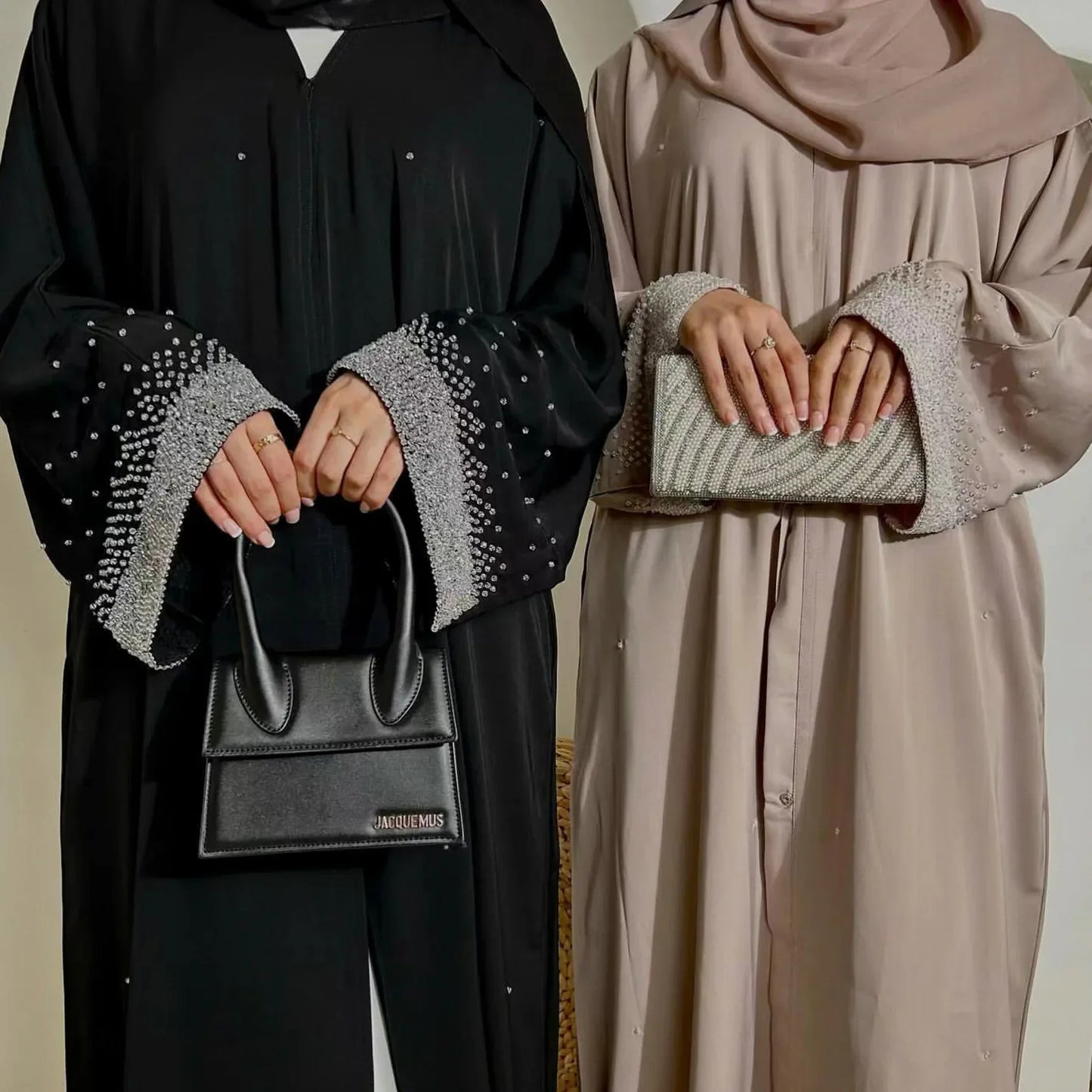 Diamonds Abaya Dubai Luxury Muslim Party Dress Kimono Abayas for Women Ramadan Eid Islamic Clothes Moroccan Kaftan Robe Musulman