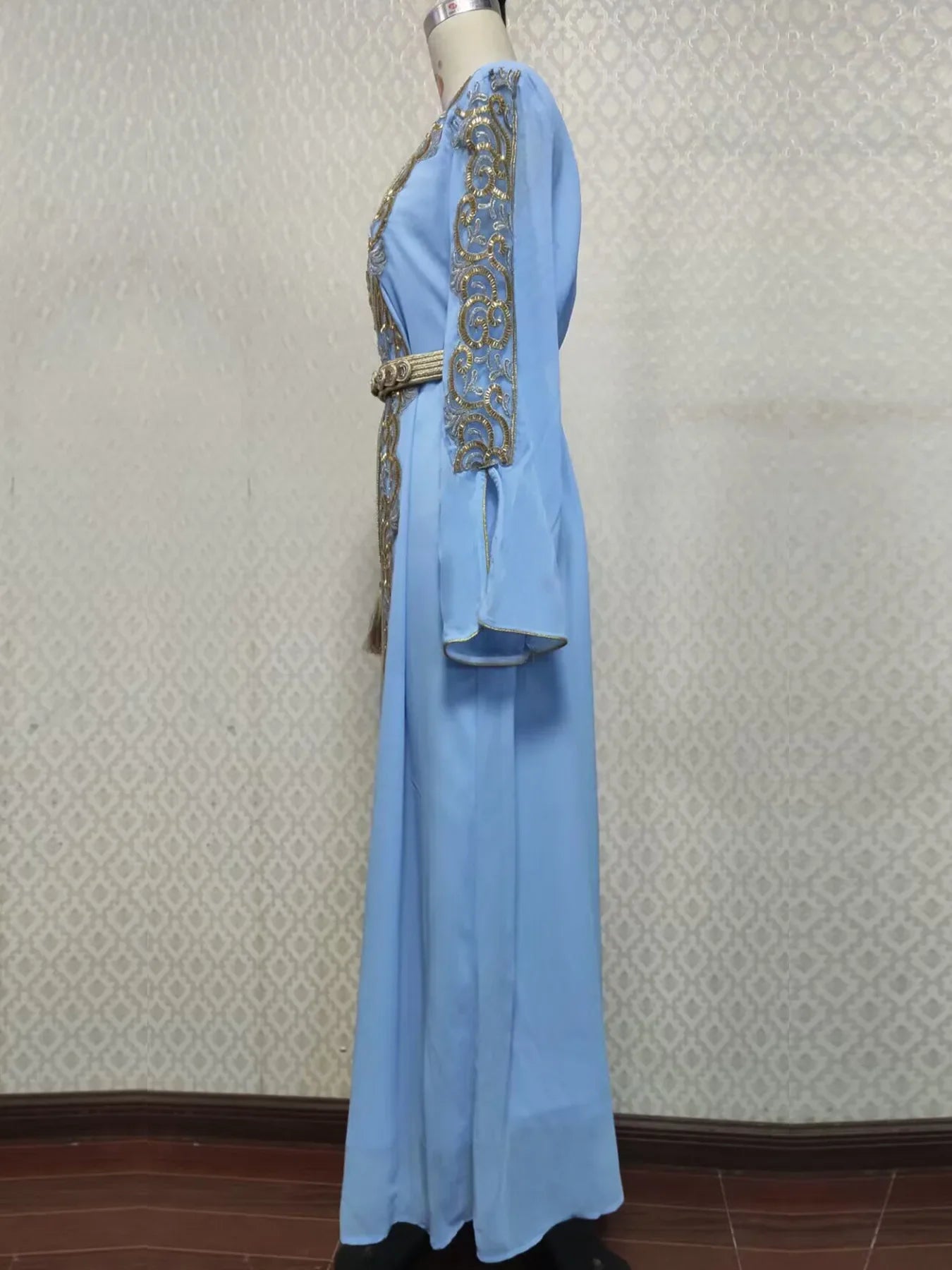 Eid Muslim Party Dress for Women Abaya Emboridery Jalabiya Morocco Dresses  Abayas Kaftan Abaya Islam Vestidos Arab Long Robe