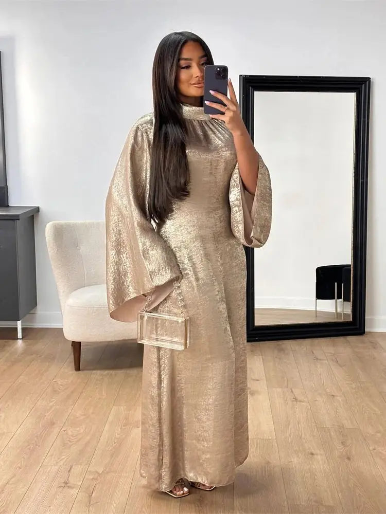 Fashion Satin Abaya Dubai Luxury 2024 Muslim Kaftan Dress Abayas For Women Kebaya Caftan Marocain Robe Femme Musulmane Vestidos
