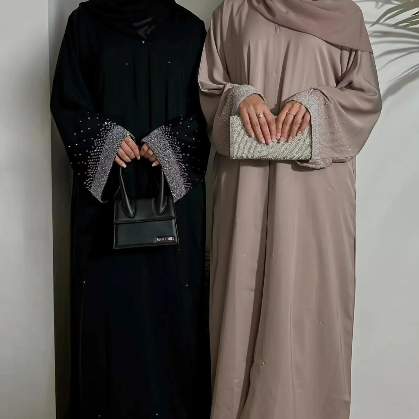 Diamonds Abaya Dubai Luxury Muslim Party Dress Kimono Abayas for Women Ramadan Eid Islamic Clothes Moroccan Kaftan Robe Musulman