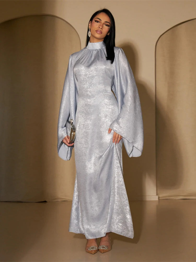 Fashion Satin Abaya Dubai Luxury 2024 Muslim Kaftan Dress Abayas For Women Kebaya Caftan Marocain Robe Femme Musulmane Vestidos